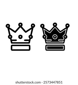 Crown icon vector design template
