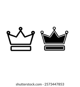 Crown icon vector design template