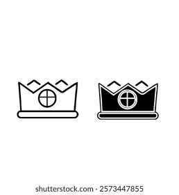 Crown icon vector design template
