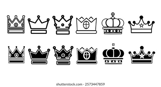 Crown icon vector design template