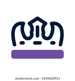 crown icon. vector dual tone icon for your website, mobile, presentation, and logo design.