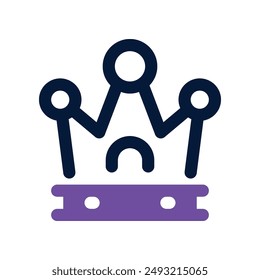 crown icon. vector dual tone icon for your website, mobile, presentation, and logo design.