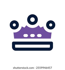 Crown icon. vector dual-tone icon for your website, mobile, presentation, and logo design.
