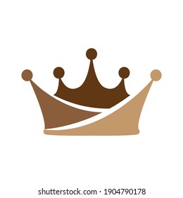 Crown Icon Vector For Element Design. Crown Icon Isolated On Black Background. Crown Icon Simple Sign. Vector Illustration EPS.8 EPS.10