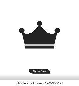 Crown icon vector eps 10