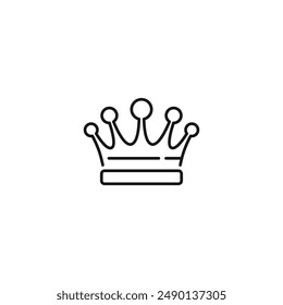 Crown icon vector. EPS 10 editable vector