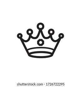Kronensymbol-Vektor für trendy Design-Vorlage Logo-Signatur-Clip Kunst