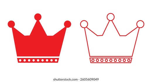 crown icon. crown icon with vector and flat design eps 10.