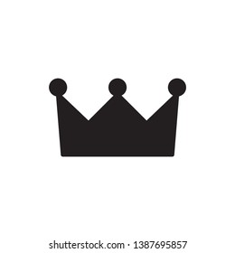 crown icon vector glyph style design