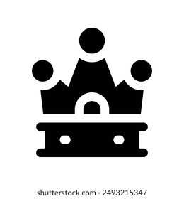 crown icon. vector glyph icon for your website, mobile, presentation, and logo design.