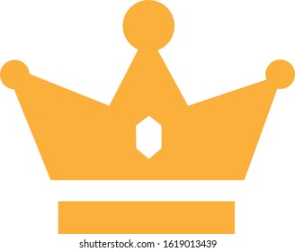 crown icon vector. crown vector graphic illustration