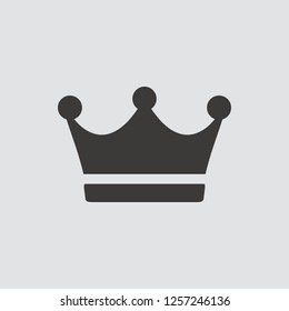 Crown Icon. Vector Illustration.