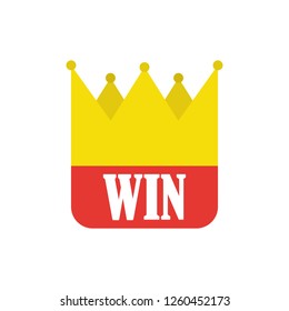 Crown icon.Win icon. vector illustration