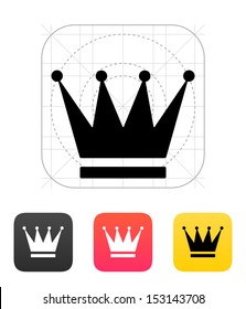 Crown icon. Vector illustration.