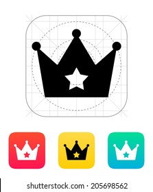 Crown icon. Vector illustration.