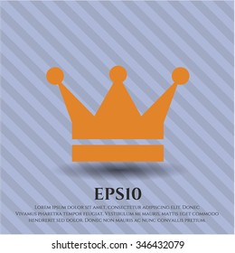 Crown icon vector illustration