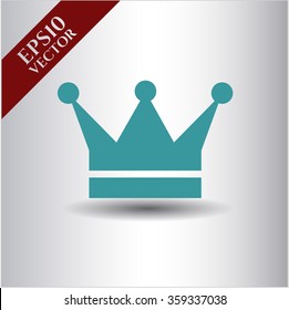 Ilustración vectorial de icono de la corona