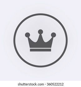 Crown icon . Vector illustration