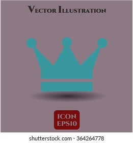 Ilustración vectorial de icono de la corona