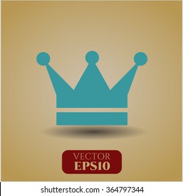 Crown icon vector illustration