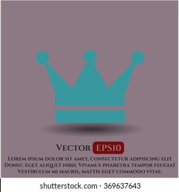 Ilustración vectorial de icono de la corona