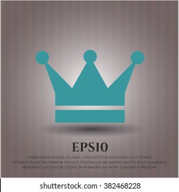 Crown icon vector illustration