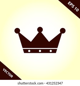 crown icon. crown vector illustration