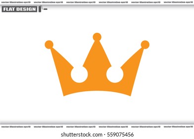 Crown icon vector illustration 
