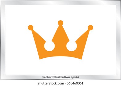 Crown icon vector illustration