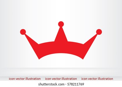 Crown icon vector illustration.
