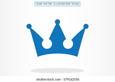 Crown icon vector illustration.