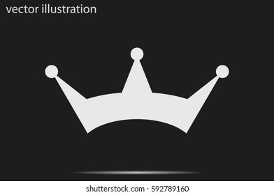 Crown icon vector illustration.
