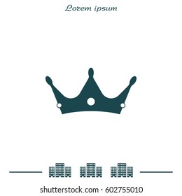 Crown Icon. vector illustration
