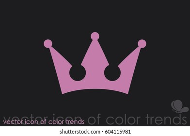 Crown icon vector illustration.