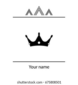 Crown Icon. vector illustration