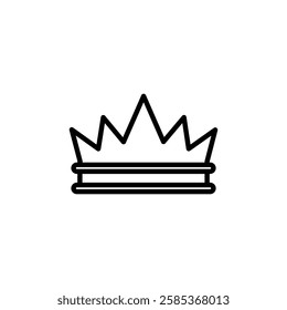 crown icon Vector illustration in black