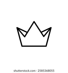 crown icon Vector illustration in black