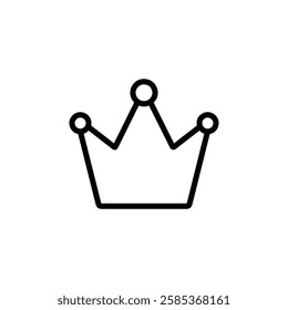 crown icon Vector illustration in black