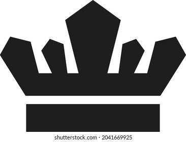 Diseño de ilustraciones vectoriales de iconos de la corona