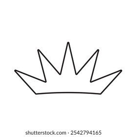 Diseño de Ilustración vectorial de icono de corona