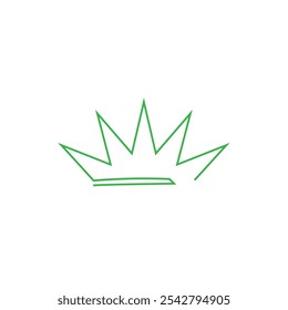 Diseño de Ilustración vectorial de icono de corona