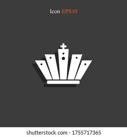 crown Icon. Vector illustration EPS 10.