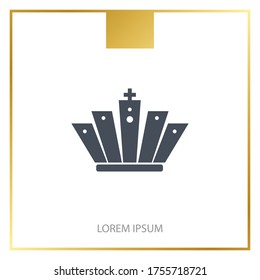 icono de la corona. Ilustración del vector EPS 10.