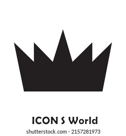 Icono de la corona. Ilustración vectorial eps10.