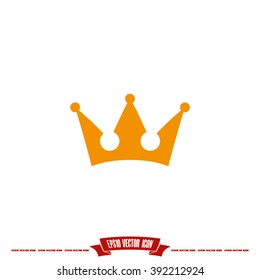 Crown icon vector illustration eps10