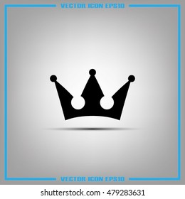 Crown icon vector illustration eps10