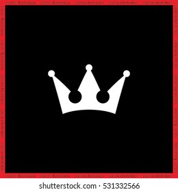 Crown icon vector illustration eps10