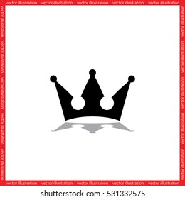 Crown icon vector illustration eps10