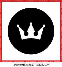 Crown icon vector illustration eps10