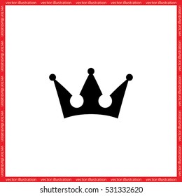 Crown icon vector illustration eps10